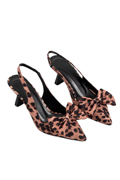 Barinoska Women's Bowknot Slingback Kitten Heel Shoes Stylish Pointed Toe Cas...