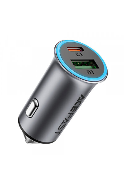 Acefast Φορτιστής αυτοκινήτου B16, 95W, 3.25A ​ ​ 1 x USB-A - 1 x USB-C, Γκρι