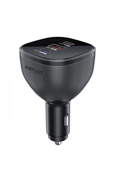 Acefast Incarcator Auto B14, 165W, 5A, 1 X USB-A - 2 X USB-C, Negru