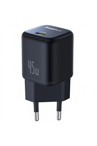 Baseus Picogo Wall Charger, 45W, 3A, 1 X USB-C, Black P10176800123-00