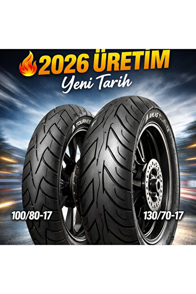 Anlso Bajaj Pulsar NS200 RS200 Lastik Takımı Tournee Sport 100/80-17 Ön 130/7...
