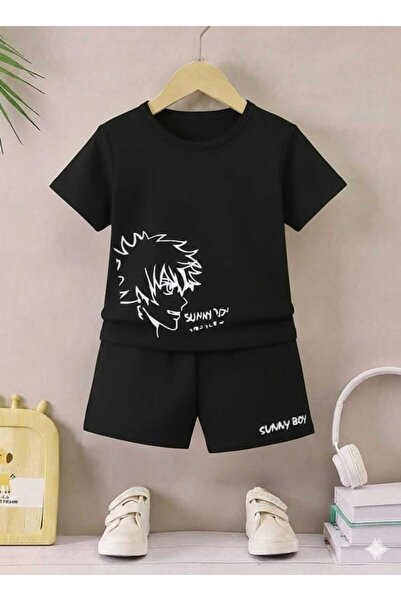 Nice Clothes Tricou și pantaloni scurți de vară pentru copii, unisex (imprime...