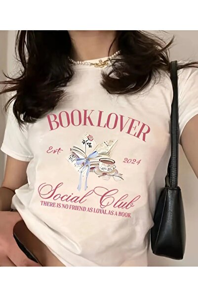 Vordevia Βαμβακερό κοντό μπλουζάκι με στάμπα για λάτρεις των βιβλίων