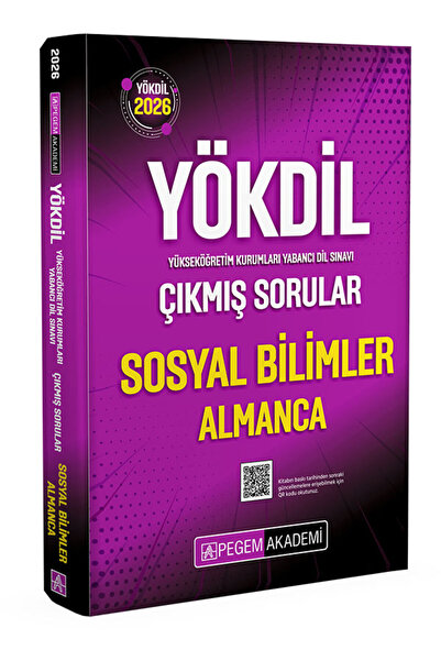 Pegem Akademi Yayıncılık 2026 YÖKDİL Sosyal Bilimler Almanca Çıkmış Sorular