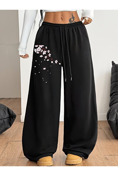 Toum Φόρμα φαρδιάς γραμμής με στάμπα Japan Sakura