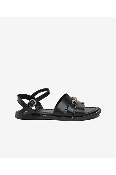 Greyder Γυναικεία Μαύρα Σανδάλια από Γνήσιο Δέρμα 6Y2WS59353