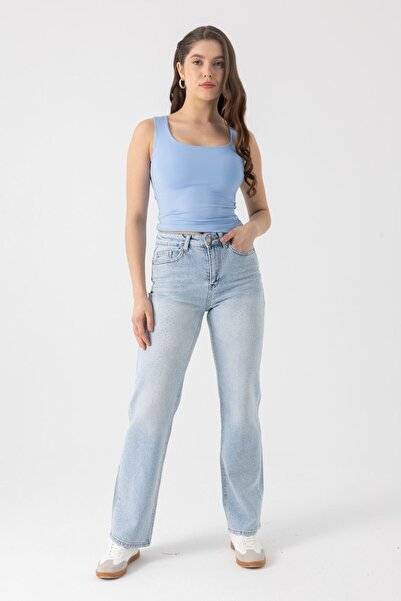 i8 Denim Stoned Straight Jeans