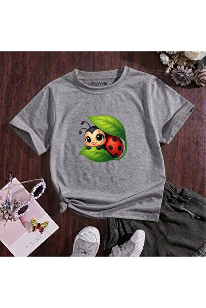 playwear Παιδικό unisex μπλουζάκι με στάμπα Πασχαλίτσα, 100% βαμβακερό, με λα...