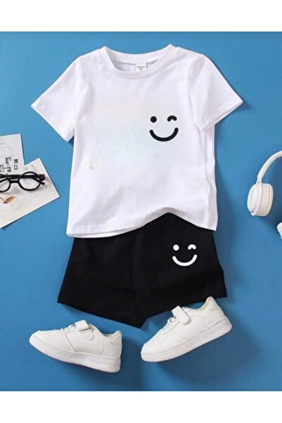 Nice Clothes ΚΑΛΟΚΑΙΡΙΝΟ ΠΑΙΔΙΚΟ ΜΠΛΟΥΖΑΚΙ ΚΑΙ ΣΟΡΤΣ UNISEX (ΜΕ ΣΧΕΔΙΟ SMILEY)