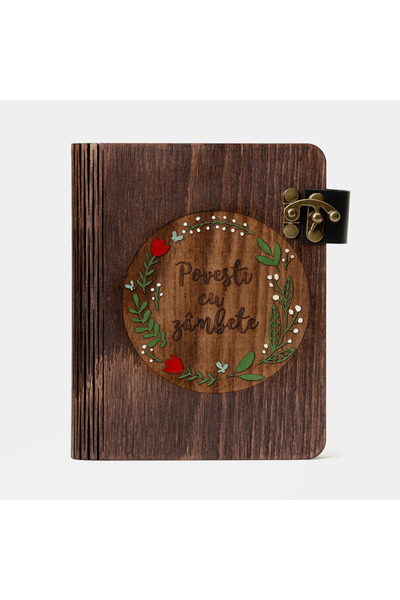 I WOOD BE Album foto cu copertă pictată, Povești cu zâmbete, Personalizat, Nu...