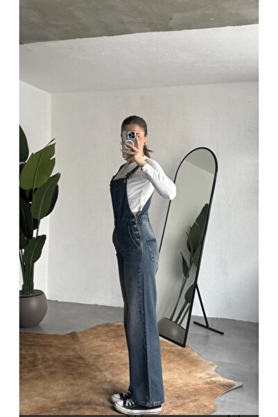 yesmoda Y2K Retro Wide Leg Jean Salopet