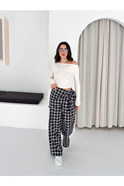 novalook Καρό Παρεό Παντελόνι