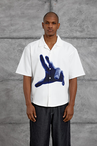 NOMARC Blue Nmrc Figure Digital Shirt