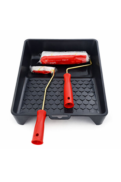 Badem10 Premium Boyacı Seti Boyama Kabı ve Rulosu Profesyonel Duvar Boyama Se...