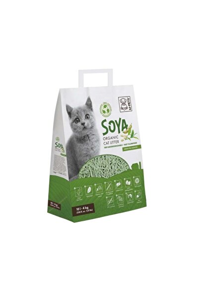 M-PETS Soya Organik Green Tea Kedi Kumu 10 L
