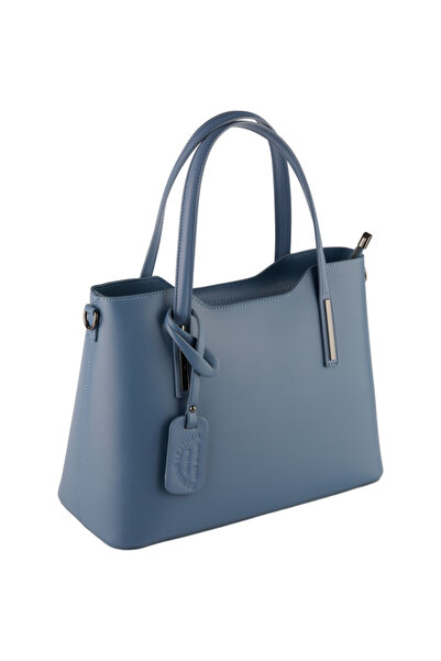 AZZURA Large Model Emma Bag, made of 100% leather, dark blue