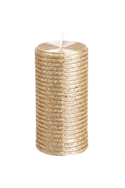 Magic Home Lumanare decorativa cu sclipici, MagicHome de craciun 5x9.5 cm
