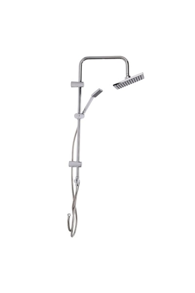 Bathroom Solutions Επιτοίχιο σετ ντους βροχής χωρίς μίξερ, χρωμέ