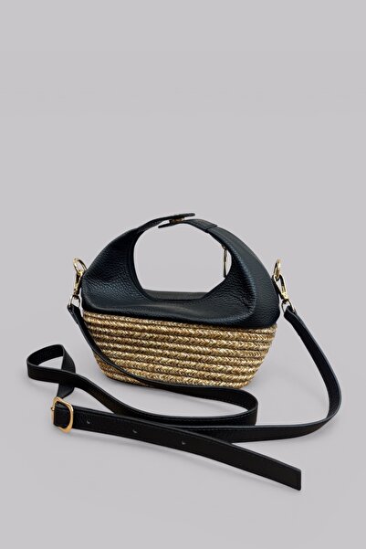 MaVaux Κομψή Premium Γυναικεία Τσάντα Χιαστί με Μαλακό Ψάθινο Υλικό και Γνήσι...