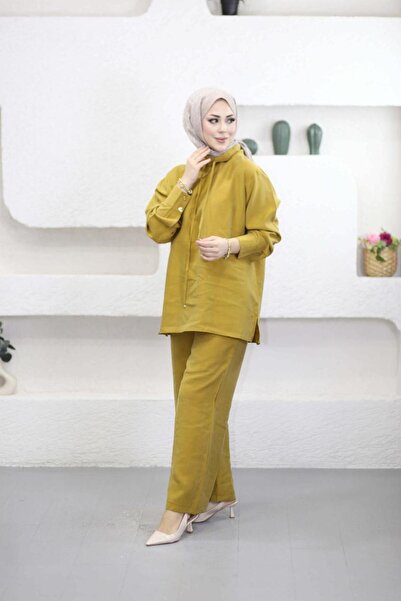 Suede Style 6250 - Κομψό, άνετο, μαλακό ύφασμα Modal, χαλαρό γυναικείο σετ