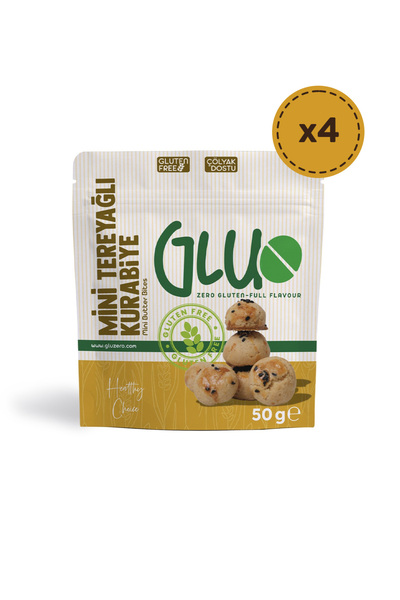 Gluzero Glutensiz Mini Tereyağlı Kurabiye 50g x 4 Adet