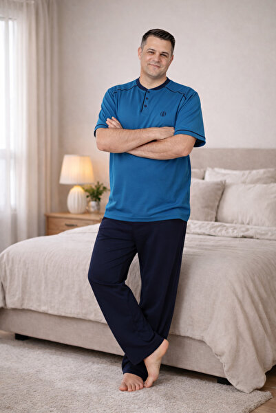 FORMO PREMIUM Ανδρικό σετ πιτζάμες με κοντό μανίκι, από 100% φυσικό βαμβάκι, ...