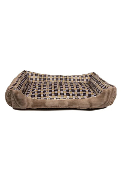 INNY Pat moale tip canapea pentru câini, dimensiuni 90 x 70 x 20 cm. XL (bej)