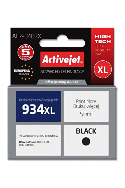 Other Activejet AH-934BRX ink cartridge (replacement for HP 934XL C2P23AE; Pr...