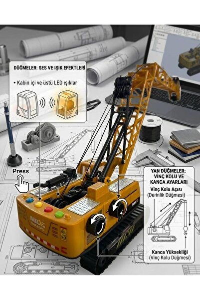 Tıfıl Toys 4 Buton Fonksiyonlu Sürtmeli Müzikli Sesli Işıklı İpli Hareketli V...