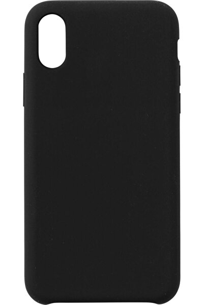 eSTUFF Husă neagră MADRID pentru iPhone X/Xs. Material: Silicon