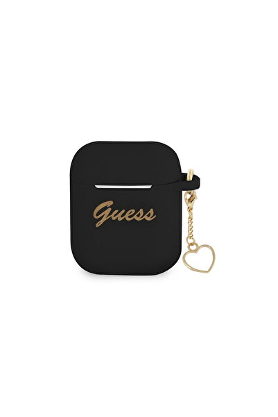 Guess GUA3LSCHSK Apple AirPods 3 negri, Colecție de brelocuri din silicon în ...