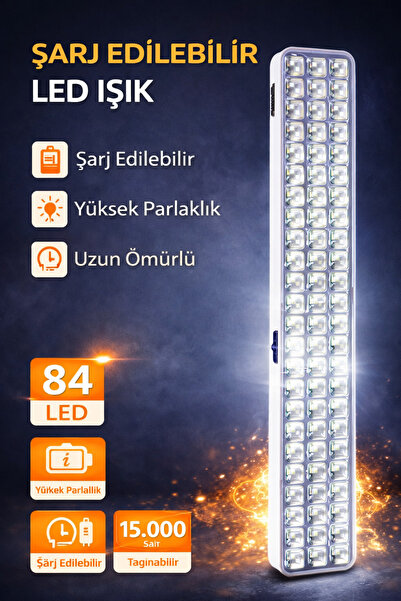 Cata 9W Işıldak Lamba Led 2 Kademeli Şarjlı Ledli Işıldak Şarj Edilebilir