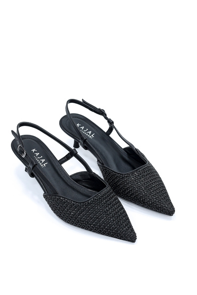 kajal ayakkabı CBR-F80 Ψάθινα παπούτσια με λεπτό τακούνι