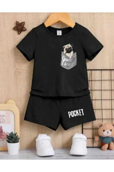 Nice Clothes ΚΑΛΟΚΑΙΡΙΝΟ ΠΑΙΔΙΚΟ ΣΕΤ ΜΠΛΟΥΖΑΚΙ-ΣΟΡΤΣ ΟΥΝΙΣΕΞ (ΜΕ ΣΤΑΜΠΑ ΣΚΥΛΟ...