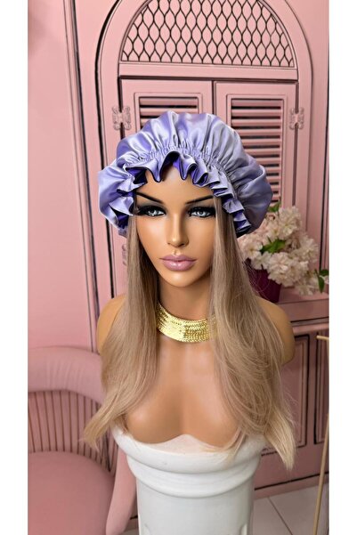 LOLLY PONY İpek Saten Saç Bonesi Lila