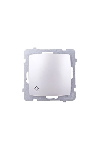 OSPEL Buton KARO /luminos/ argintiu perlat LP-5S/M/43