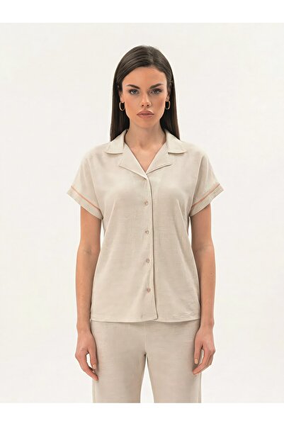 Sevim 17917 SET DE PIJAMALE CU NASTURI PENTRU FEMEI