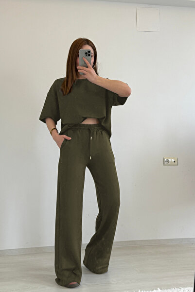 BayBayan Women's Modal Lycra Short Sleeves Comfortable High Waist Loose Legs ...