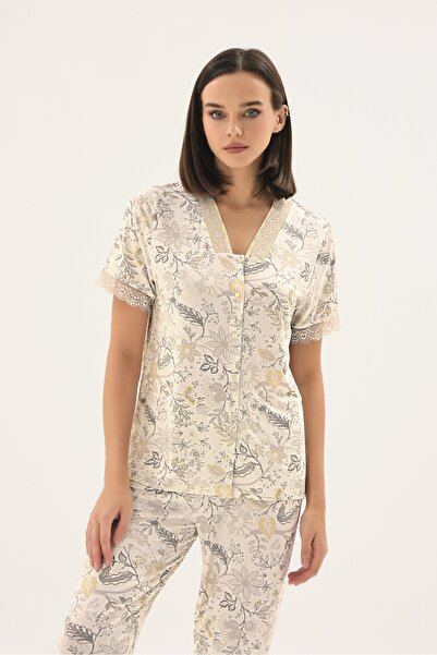 Sevim 17736 ΓΥΝΑΙΚΕΙΟ ΣΕΤ ΠΙΤΖΑΜΑΣ ΜΕ ΚΟΥΜΠΙΑ