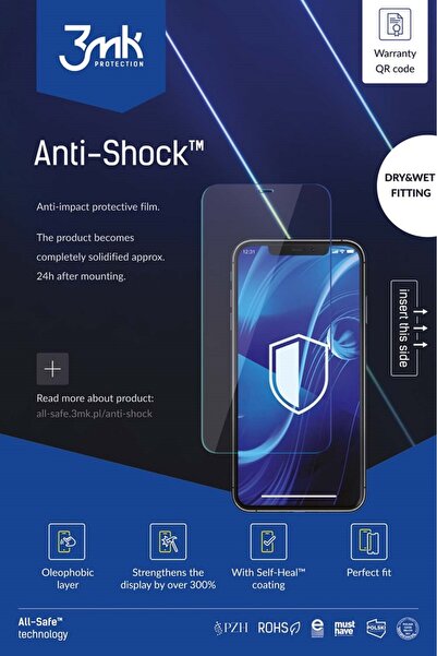 3MK PACHET COMPLET ANTIȘOC PENTRU TELEFON SUCHY / INSTALARE UMEDĂ 5 BUC.