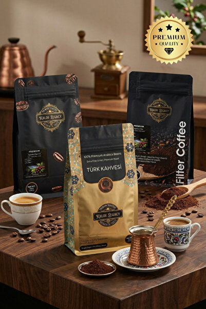 Kaldi Legacy Kaldi Combo Deneyim Seti - Espresso, Filtre & Türk Kahvesi (3 x ...