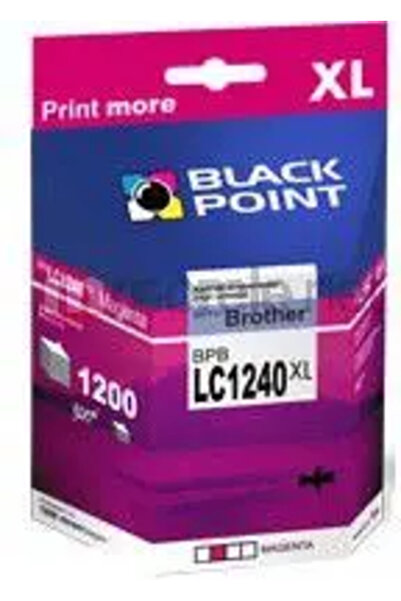 Black Point Cartuș de cerneală BPBLC1240M, înlocuitor pentru Brother LC1240M
