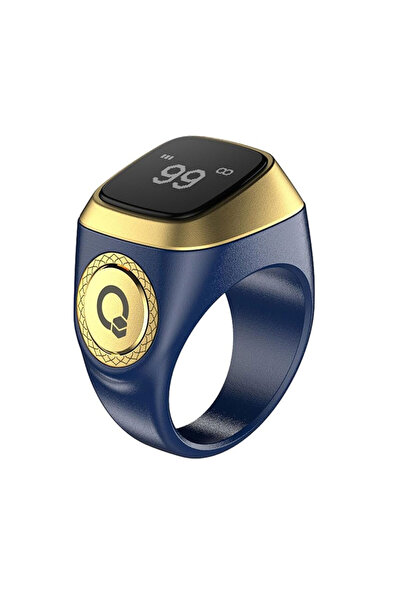 iqibla Smart Tasbih Ring - Size 20mm - Blue