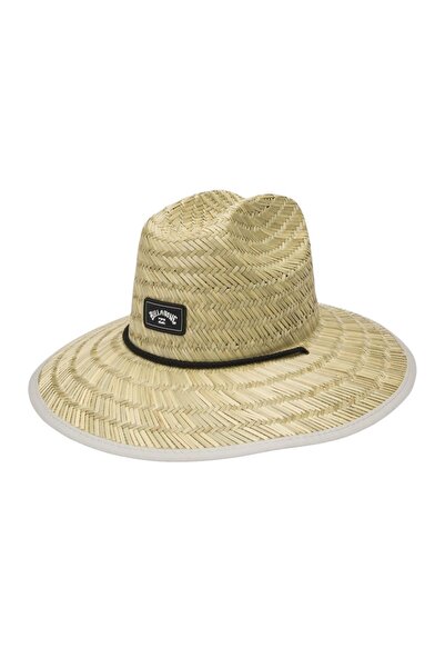 BİLLABONG Καπέλο Σωσίβιου από Ψάθα με Σχέδιο Παλίρροιας, Χρώμα Βρώμης