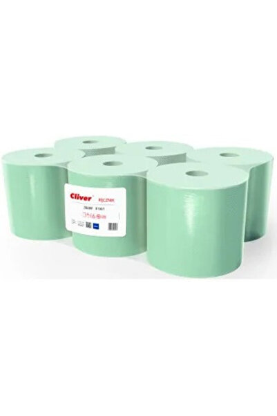 Other Prosop la rolă Cliver 130m 1w hârtie verde de reciclare (6)