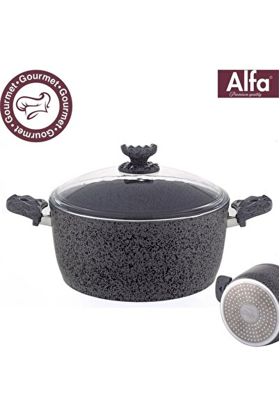 Danube Home Alfa Swiss Stone Granite Casserole 24CM