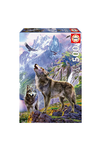 Educa Puzzle 500 Parça Kayalardaki Kurtlar 19548