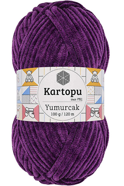 Genel Markalar K.artopu Yumurcak Kadife El Örgü Ipi Açık Mor K719