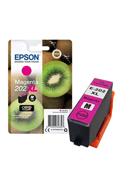 EPSON Γνήσιο Δοχείο Μελάνης Μονή Συσκευασία Ματζέντα 202XL Claria Premium Μελ...