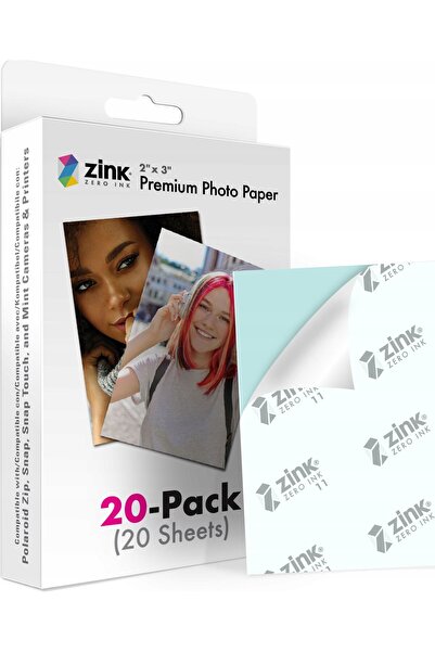 ZINK Premium Photo Paper 2x3" 20 photos